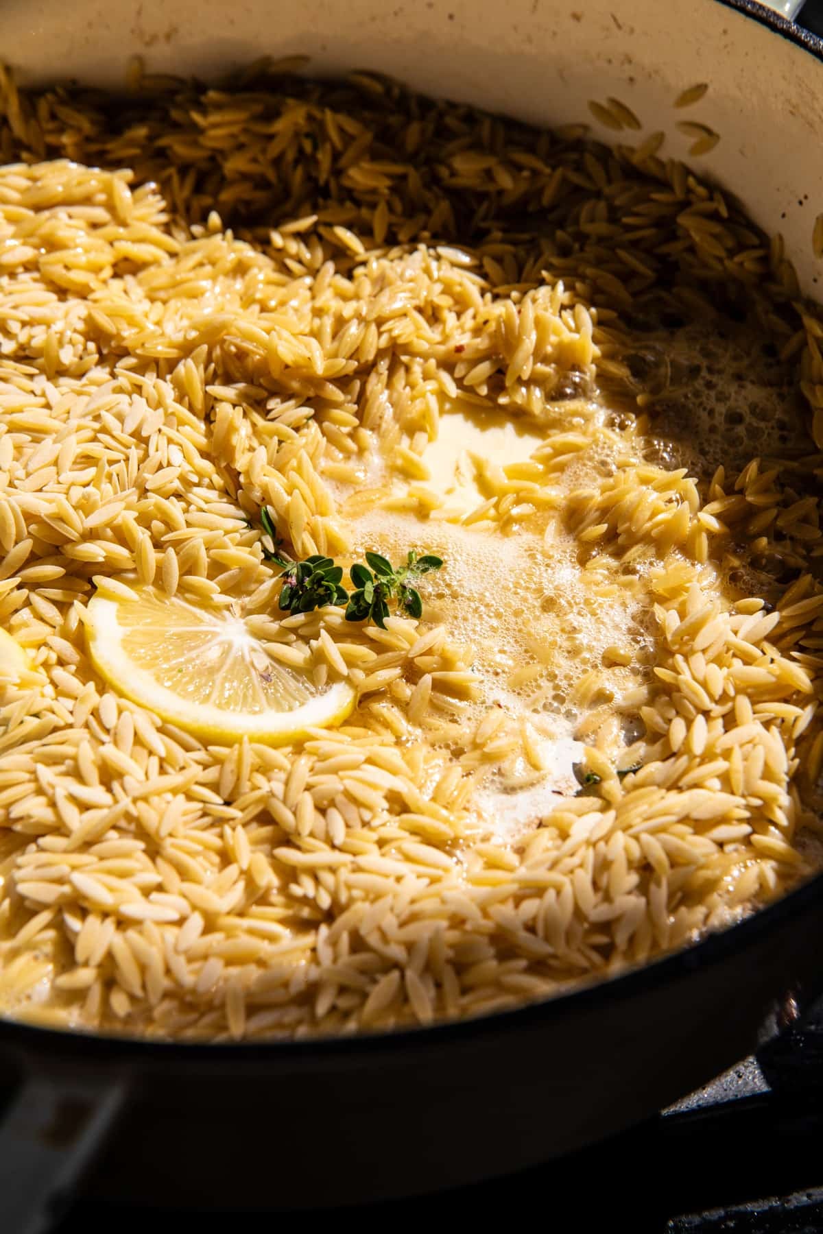 20 Minute Lemon Butter Orzo Carbonara | halfbakedharvest.com