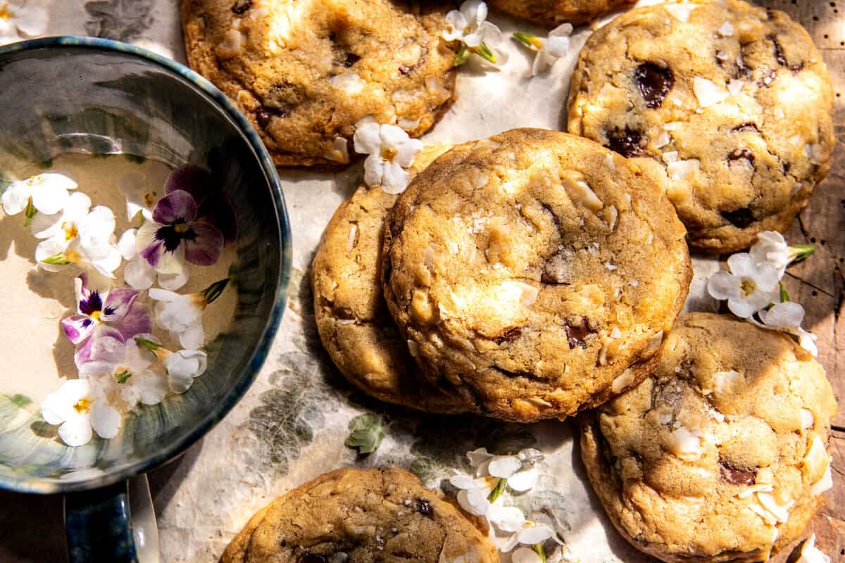 Coconut Brown Butter Chocolate Chip Cookies | halfbakedharvest.com