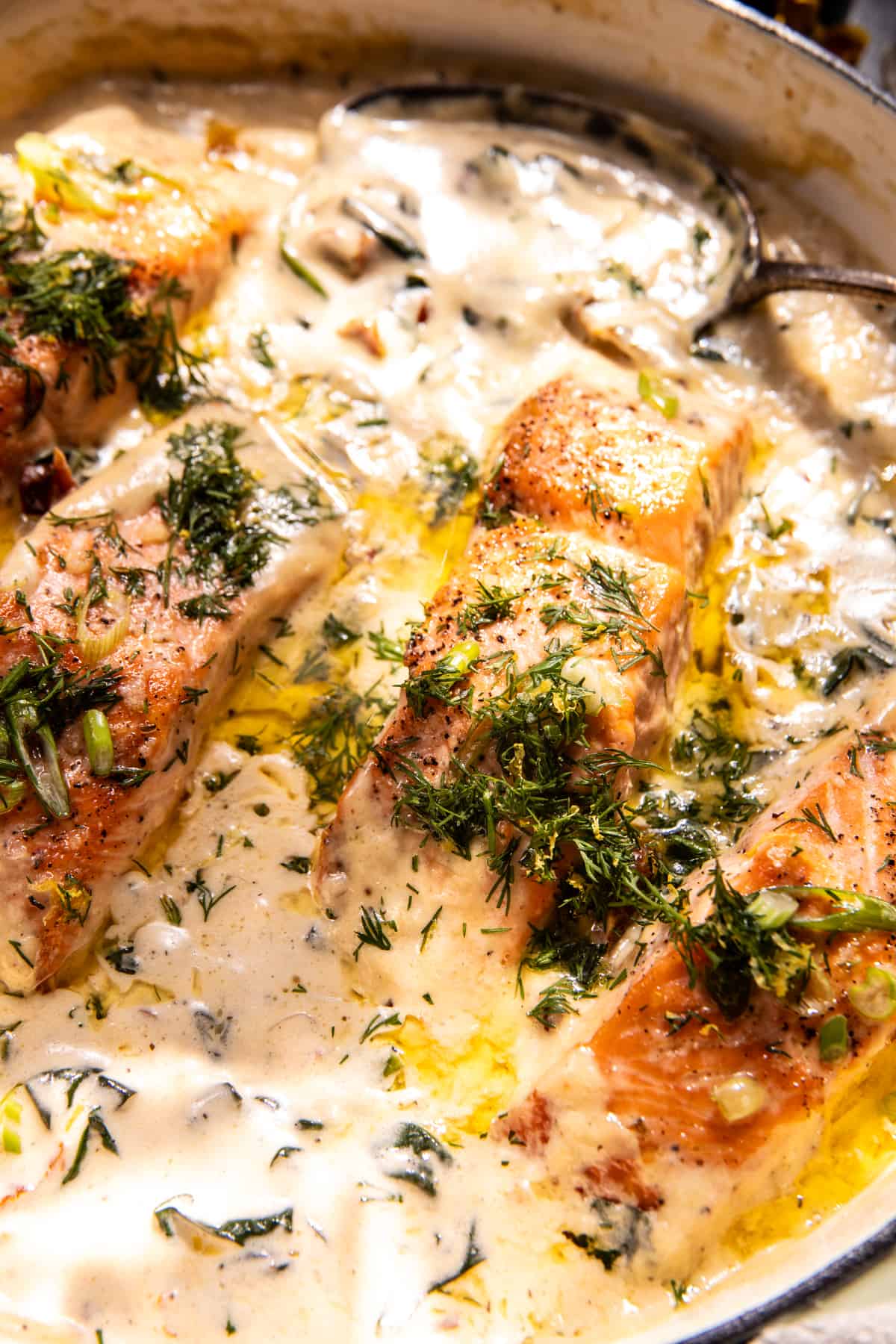Creamy Garlic Butter Baked Salmon | halfbakedharvest.com