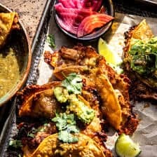 Sheet Pan Crispy Jalapeño Chicken Tacos | halfbakedharvest.com