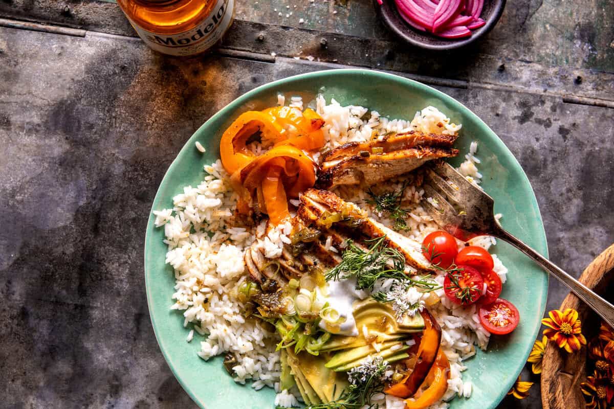 Honey Lime Chili Chicken Bowls | halfbakedharvest.com