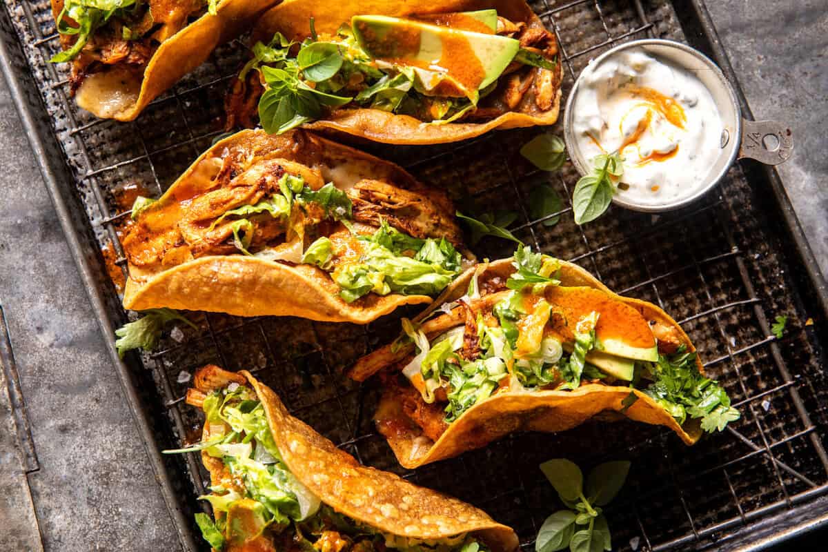 Grilled Buffalo Ranch Chicken Tacos | halfbakedharvest.com