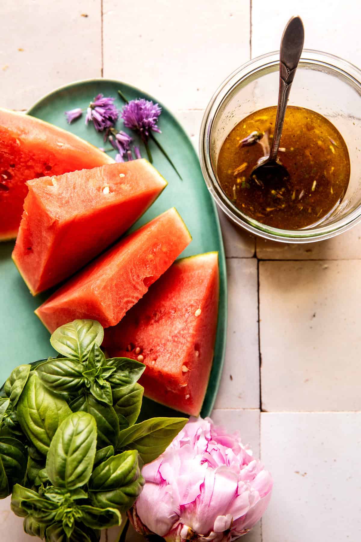 Watermelon Peach Salad | halfbakedharvest.com