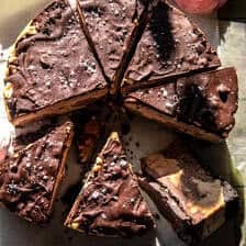 Frozen Chocolate Peanut Butter Cream Pie | halfbakedharvest.com