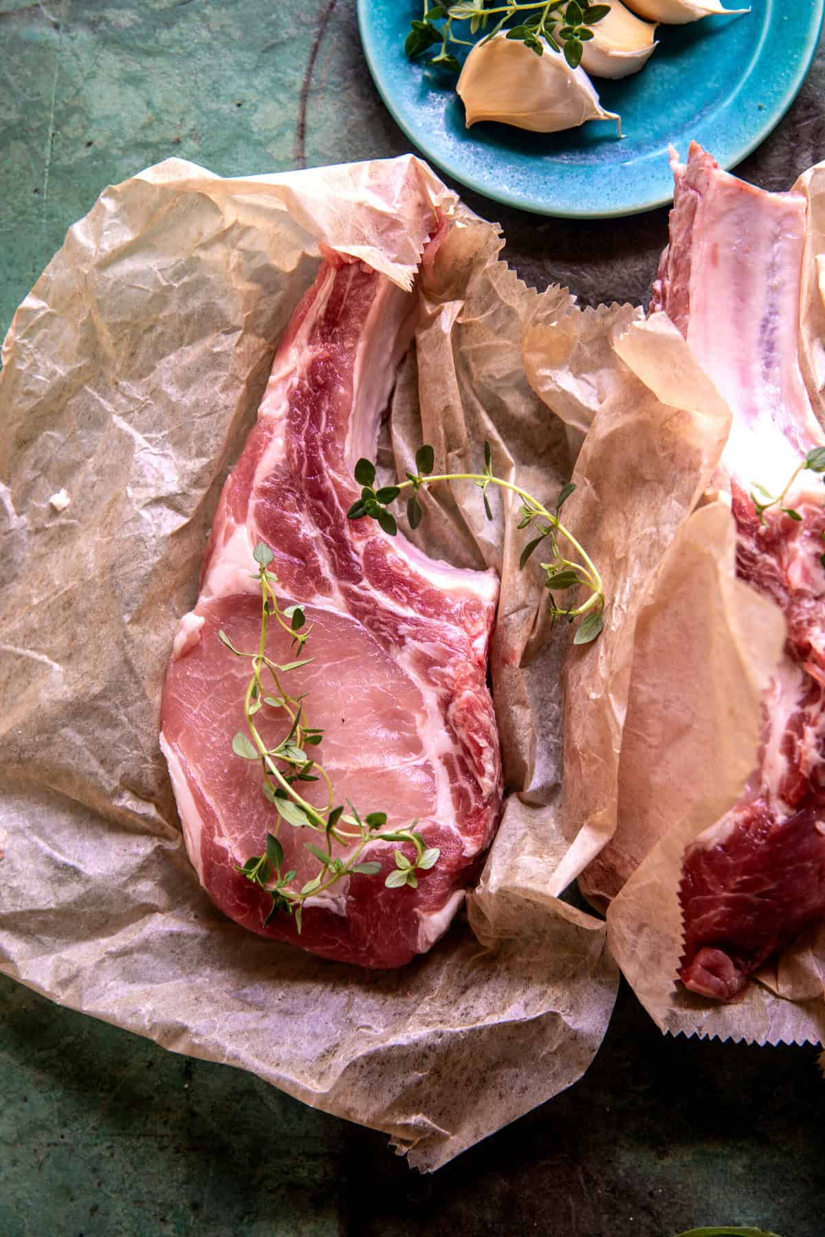 Garlic Butter Creamed Corn Pork Chops | halfbakedharvest.com