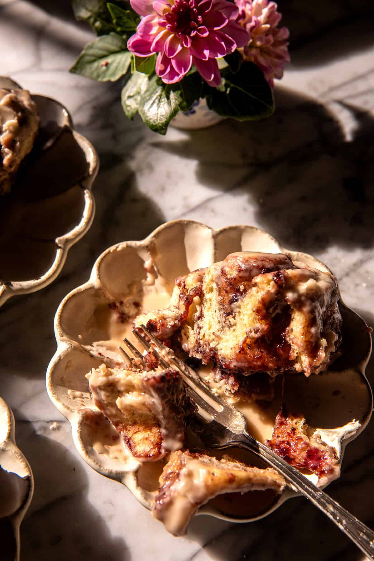 Blueberry Cinnamon Rolls with Maple Icing | halfbakedharvest.com