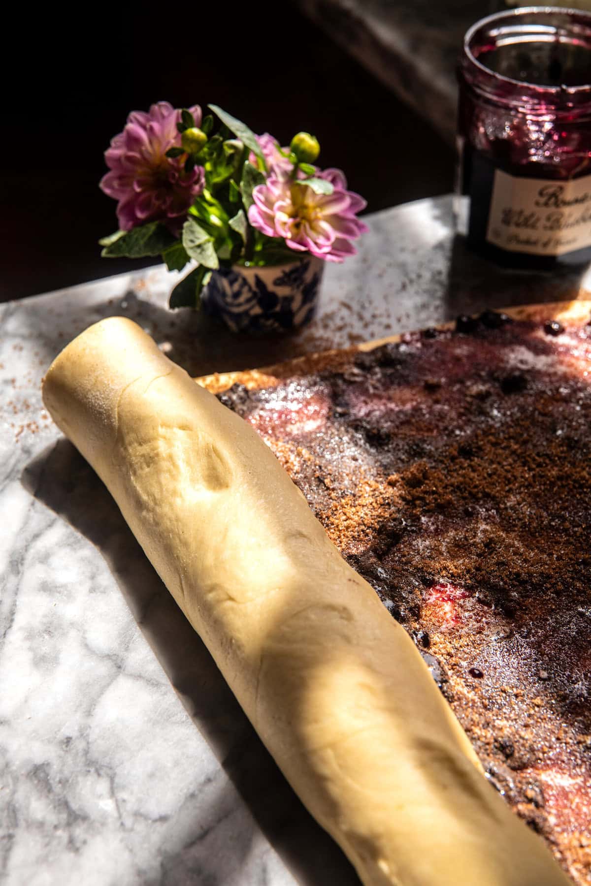 Blueberry Cinnamon Rolls with Maple Icing | halfbakedharvest.com