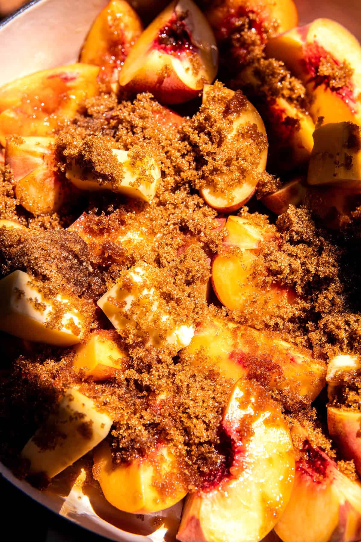 Caramel Peach Dump Cake | halfbakedharvest.com