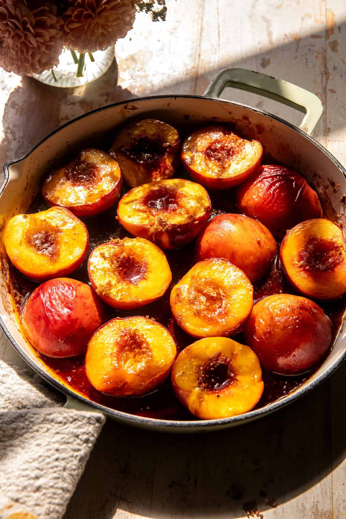 Caramel Peach Dump Cake | halfbakedharvest.com