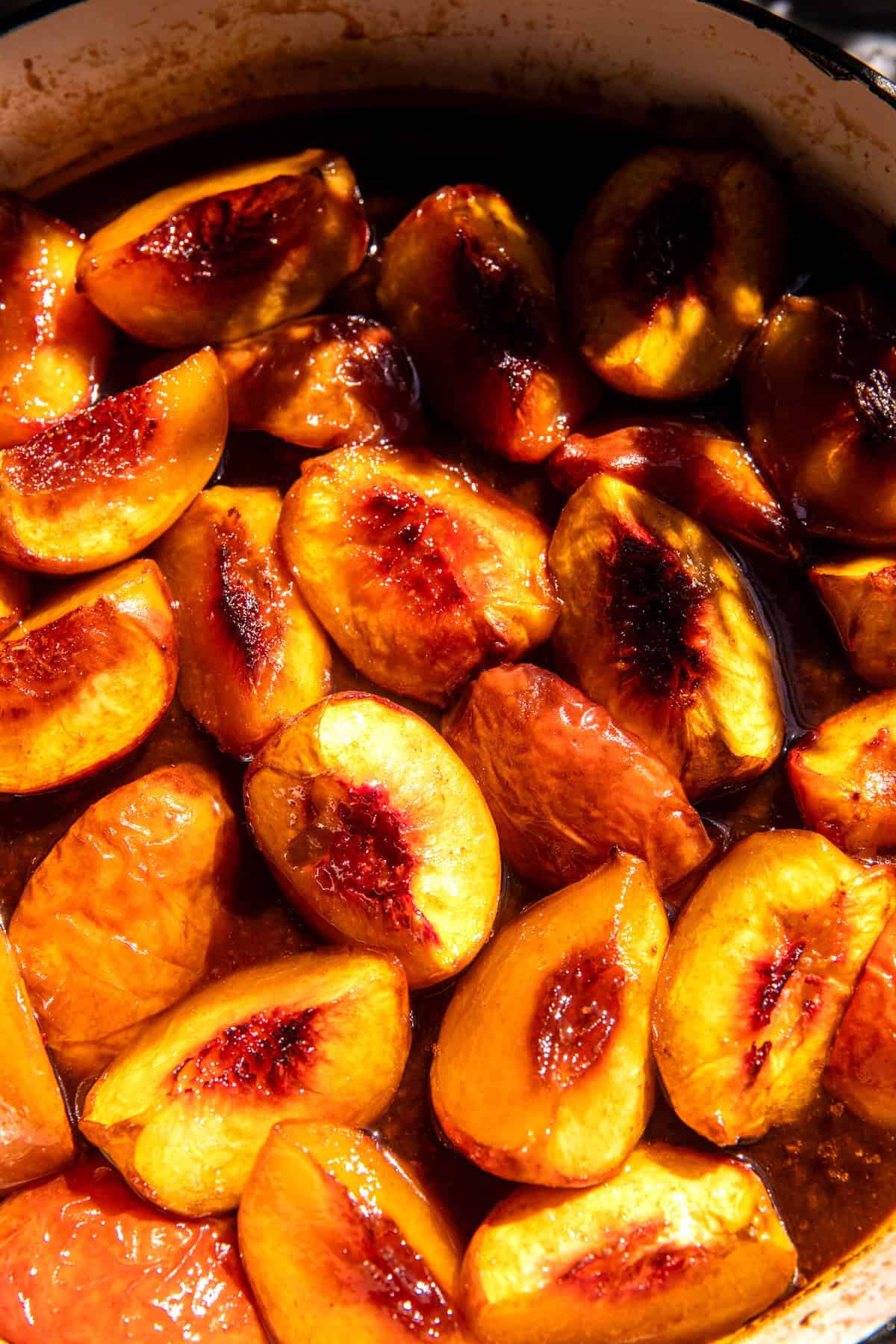 Caramel Peach Dump Cake | halfbakedharvest.com