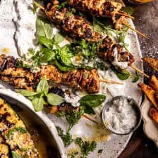 Ranch Chicken Tzatziki with Garlic Parmesan Zucchini | halfbakedharvest.com