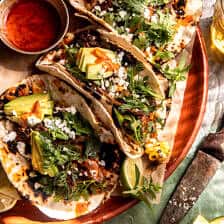 Sheet-Pan Steak and Chipotle Corn Tacos | halfbakedharvest.com