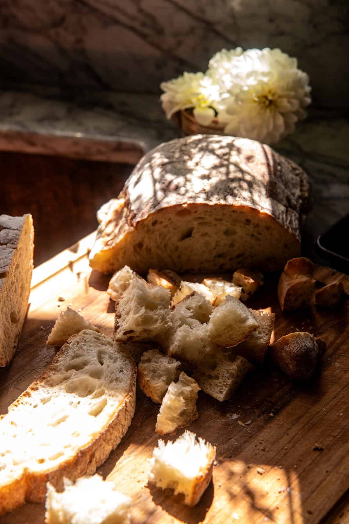 Sheet Pan Zucchini Lasagna with Garlic Croutons | halfbakedharvest.com