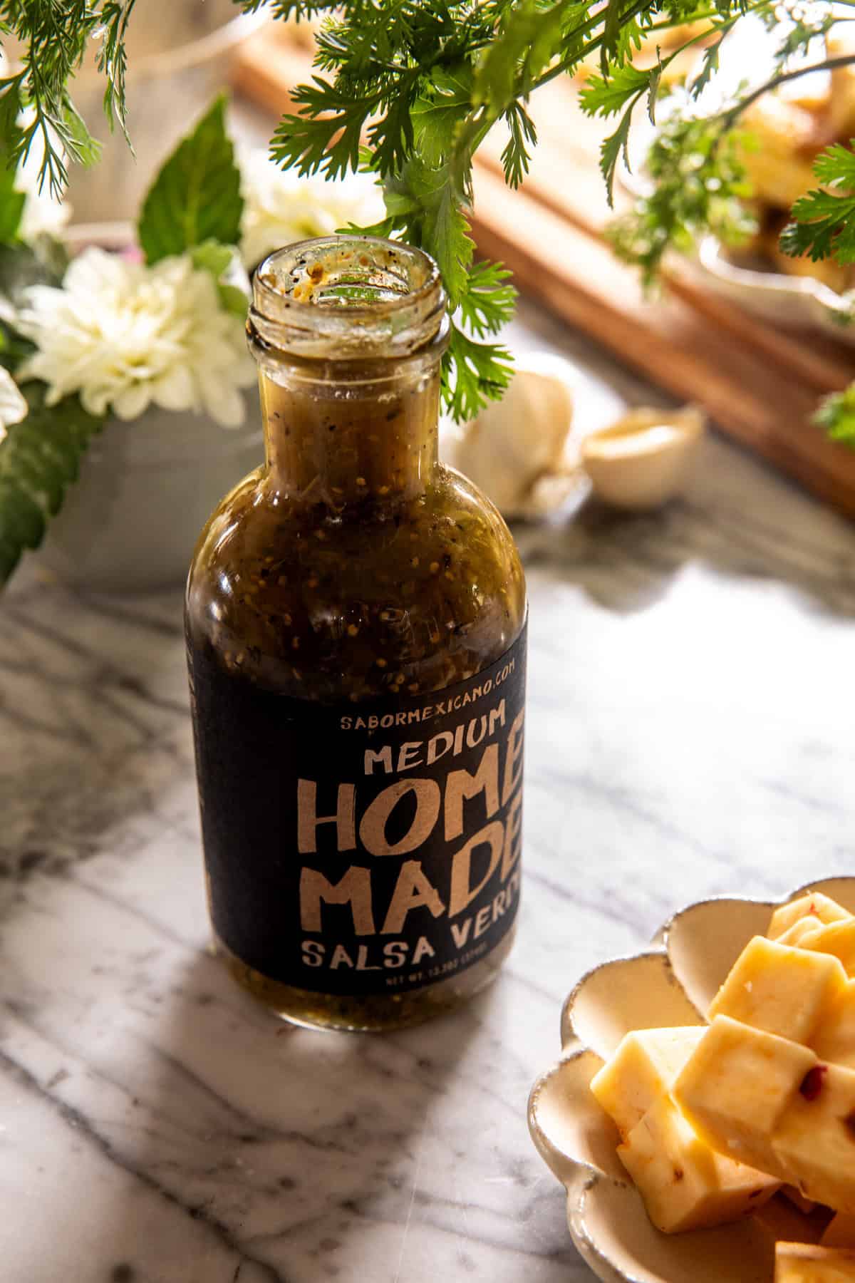 Skillet Creamy Green Chile Chicken Fajitas | halfbakedharvest.com