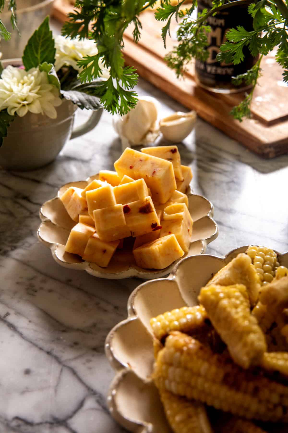 Skillet Creamy Green Chile Chicken Fajitas | halfbakedharvest.com