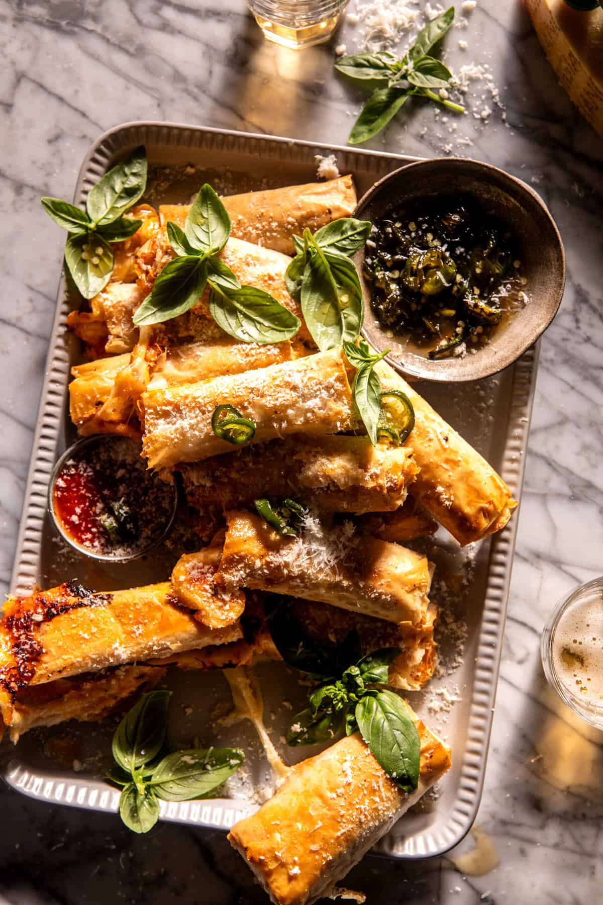 Hot Honey Mozzarella Sticks | halfbakedharvest.com