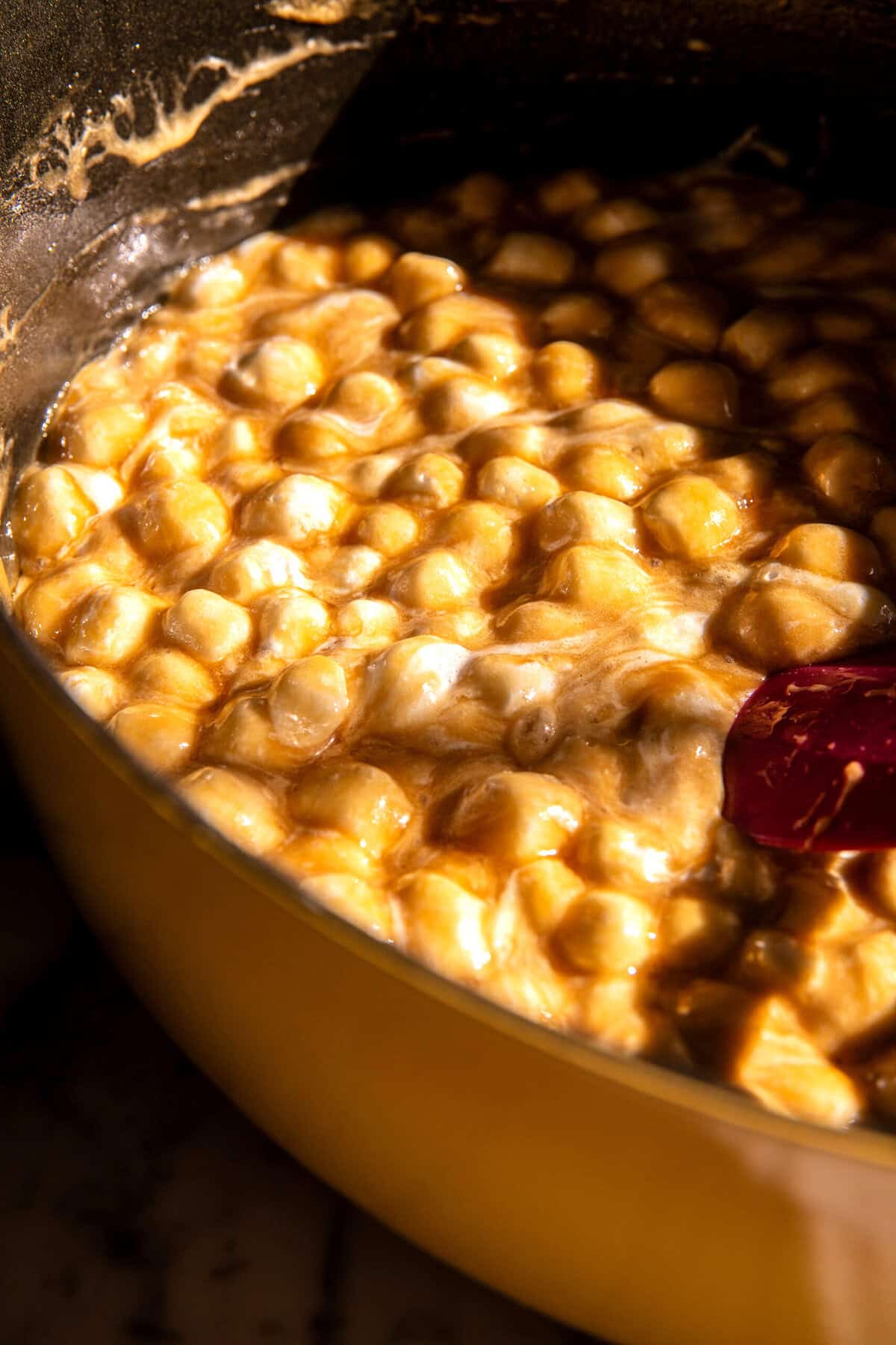 Toasted Marshmallow Caramel Rice Krispie Treats | halfbakedharvest.com