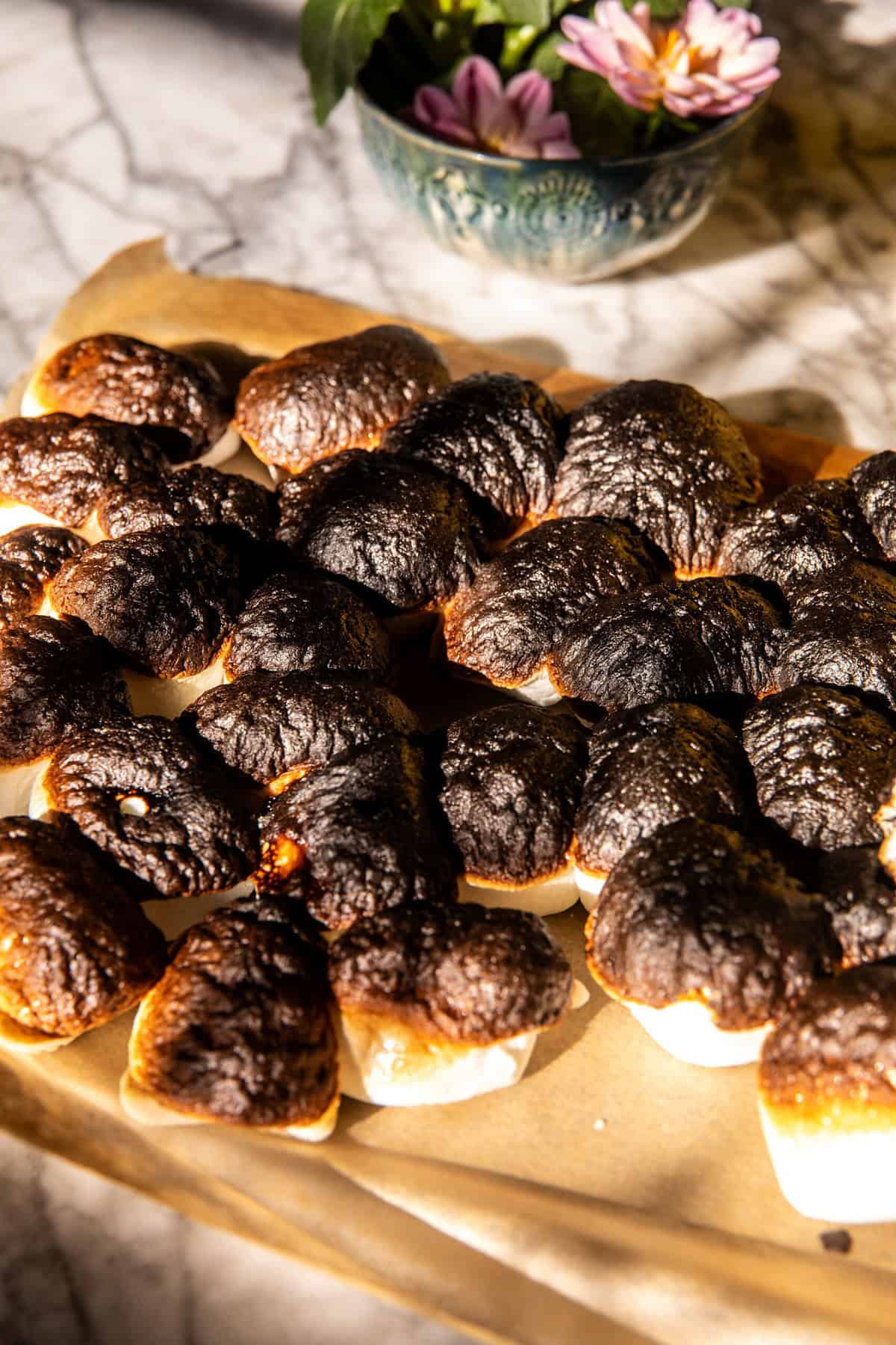 Toasted Marshmallow Caramel Rice Krispie Treats | halfbakedharvest.com