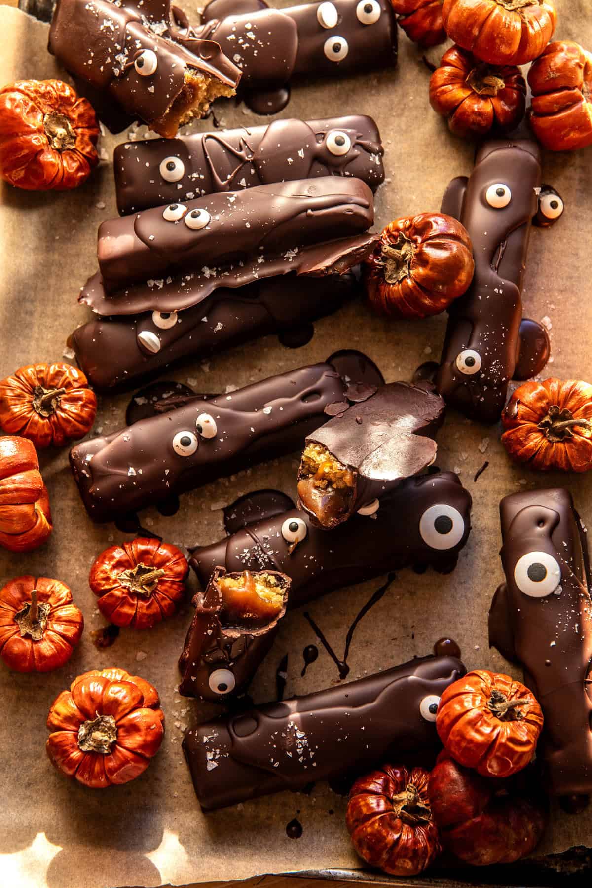 Spooky Homemade Twix Bars | halfbakedharvest.com