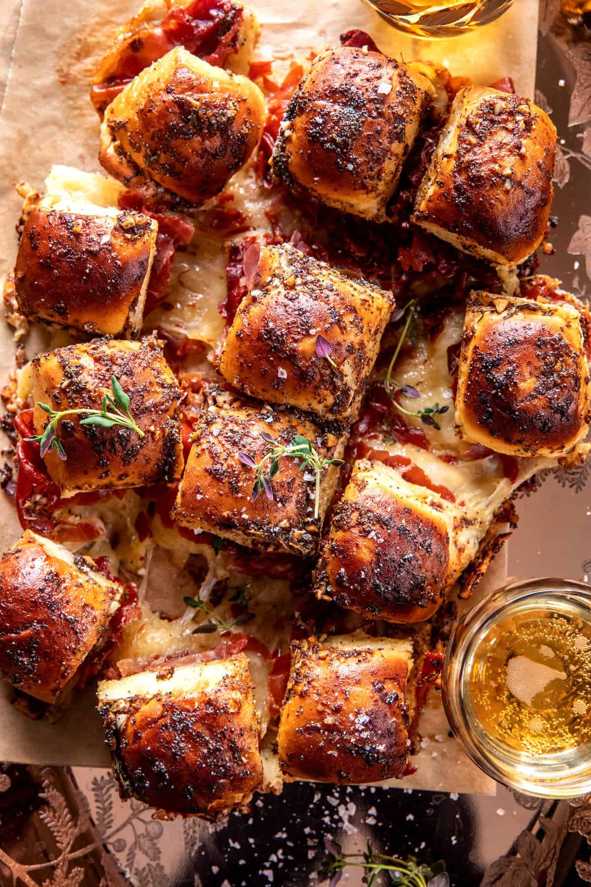 Crispy Prosciutto and Cheese Sliders | halfbakedharvest.com