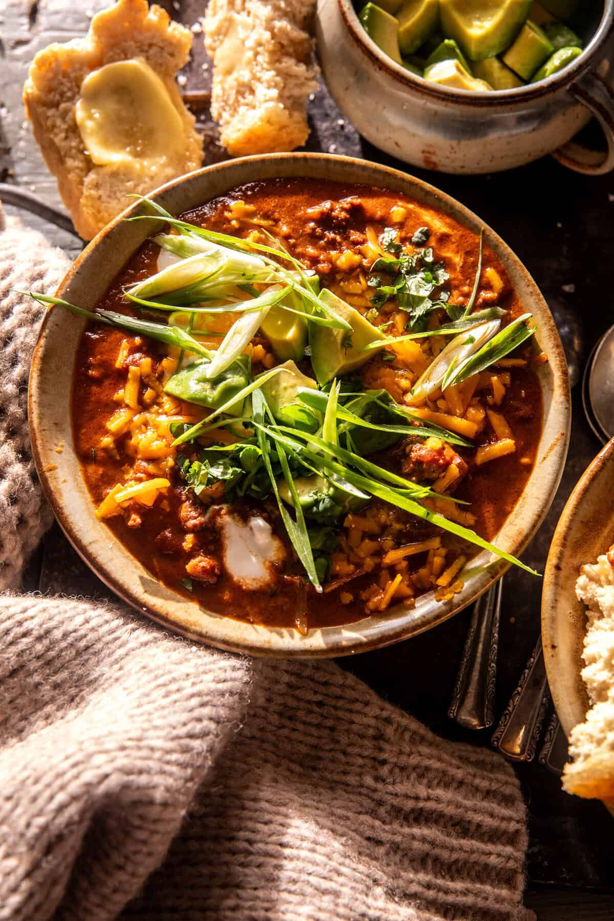 Easy Chipotle Cheddar Beef Chili | halfbakedharvest.com