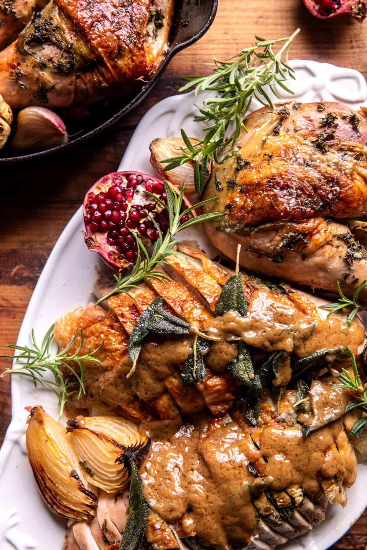 Herb and Butter Roasted Turkey Parts | halfbakedharvest.com