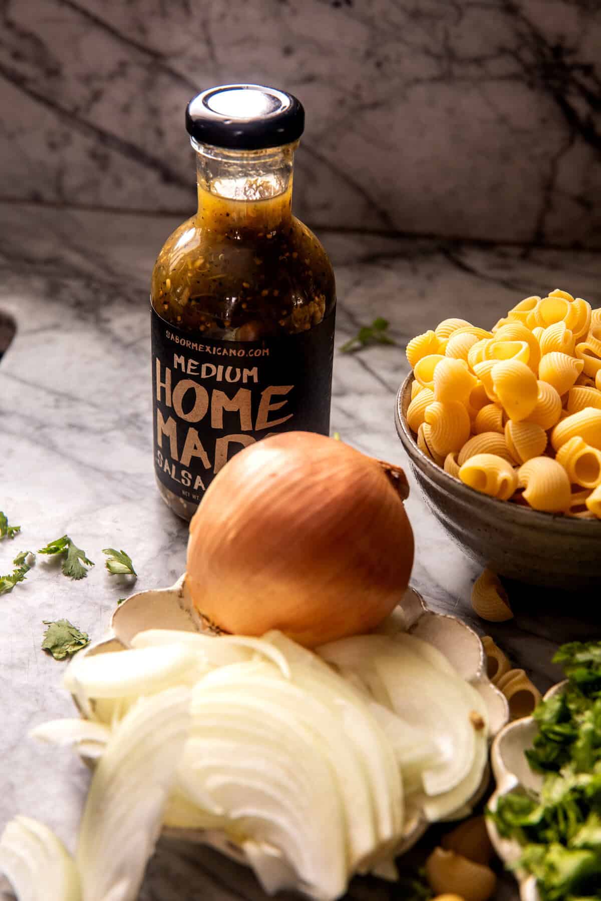 One Pot White Chicken Chili Mac and Cheese | halfbakedharvest.com