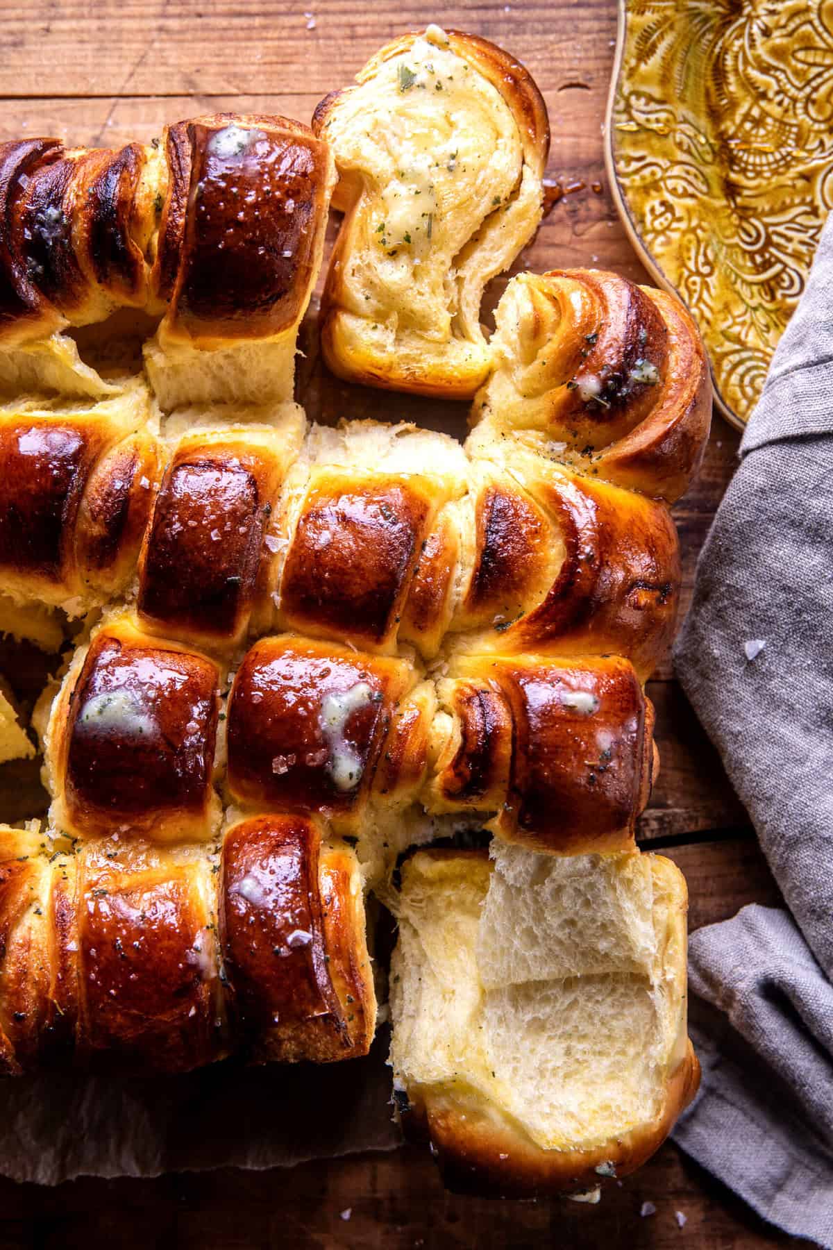 Salted Sage Honey Butter Brioche Rolls | halfbakedharvest.com