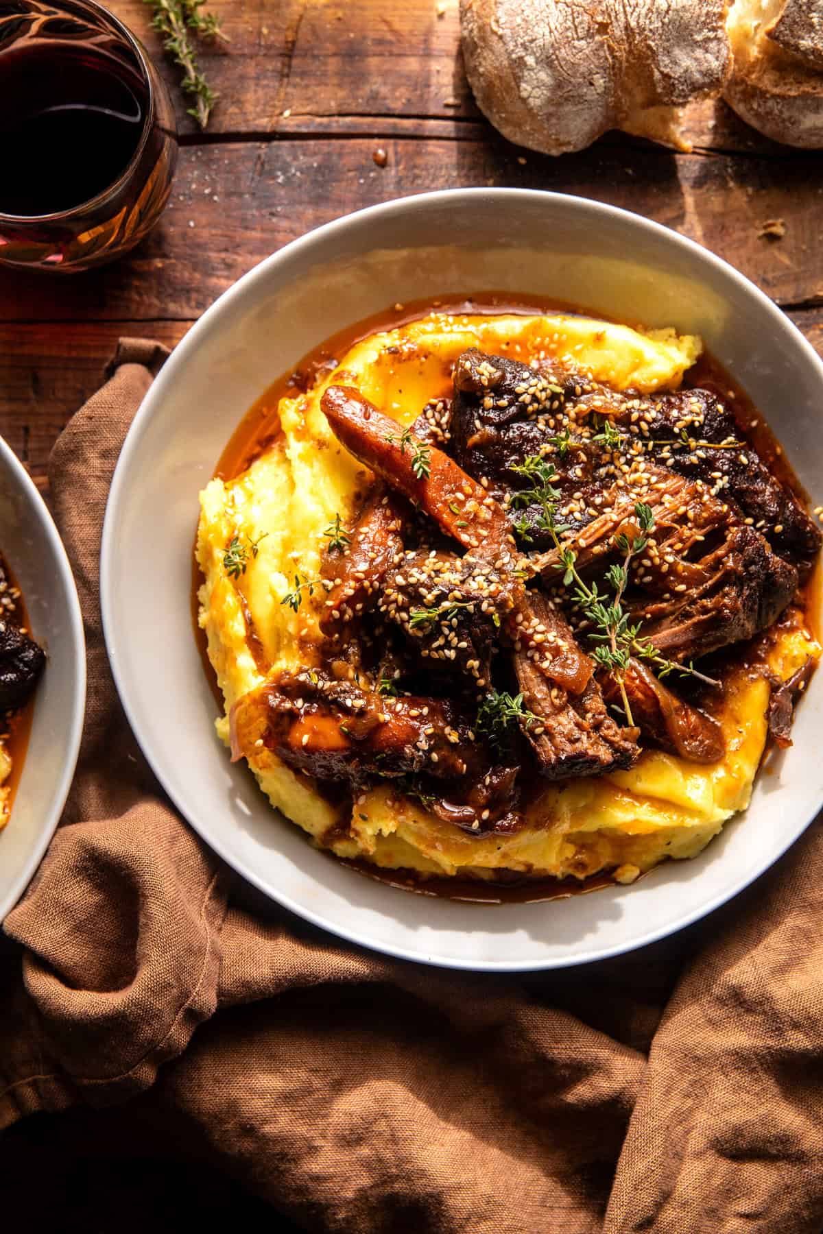 White Wine Miso Braised Pot Roast | halfbakedharvest.com