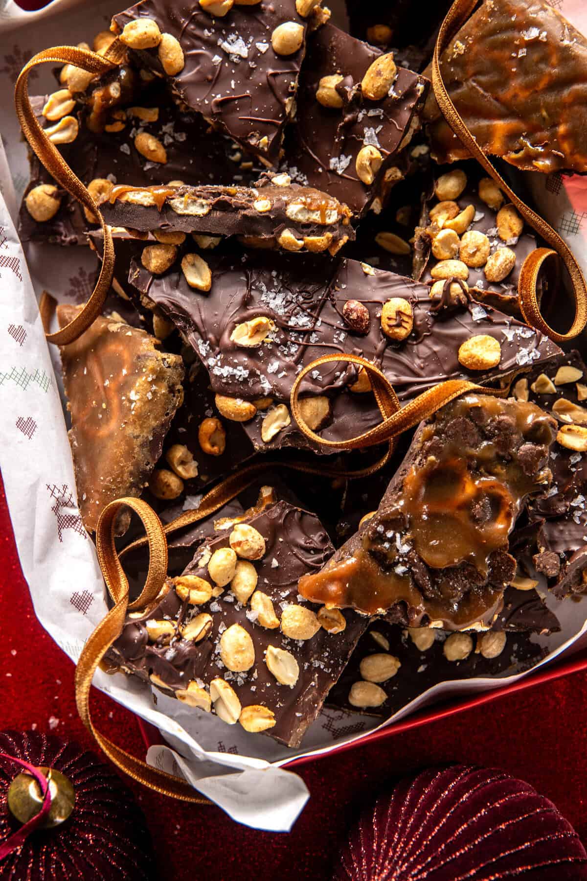 Chocolate Pretzel Toffee | halfbakedharvest.com