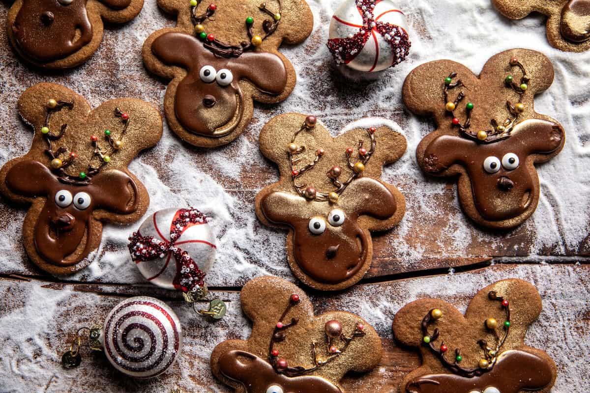 Gingerbread Reindeer Cookies | halfbakedharvest.com