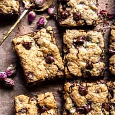 Brown Butter Oatmeal Chocolate Chip Cookie Bars | halfbakedharvest.com