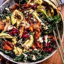 Roasted Sweet Potato Salad with Tahini Dressing | halfbakedharvest.com