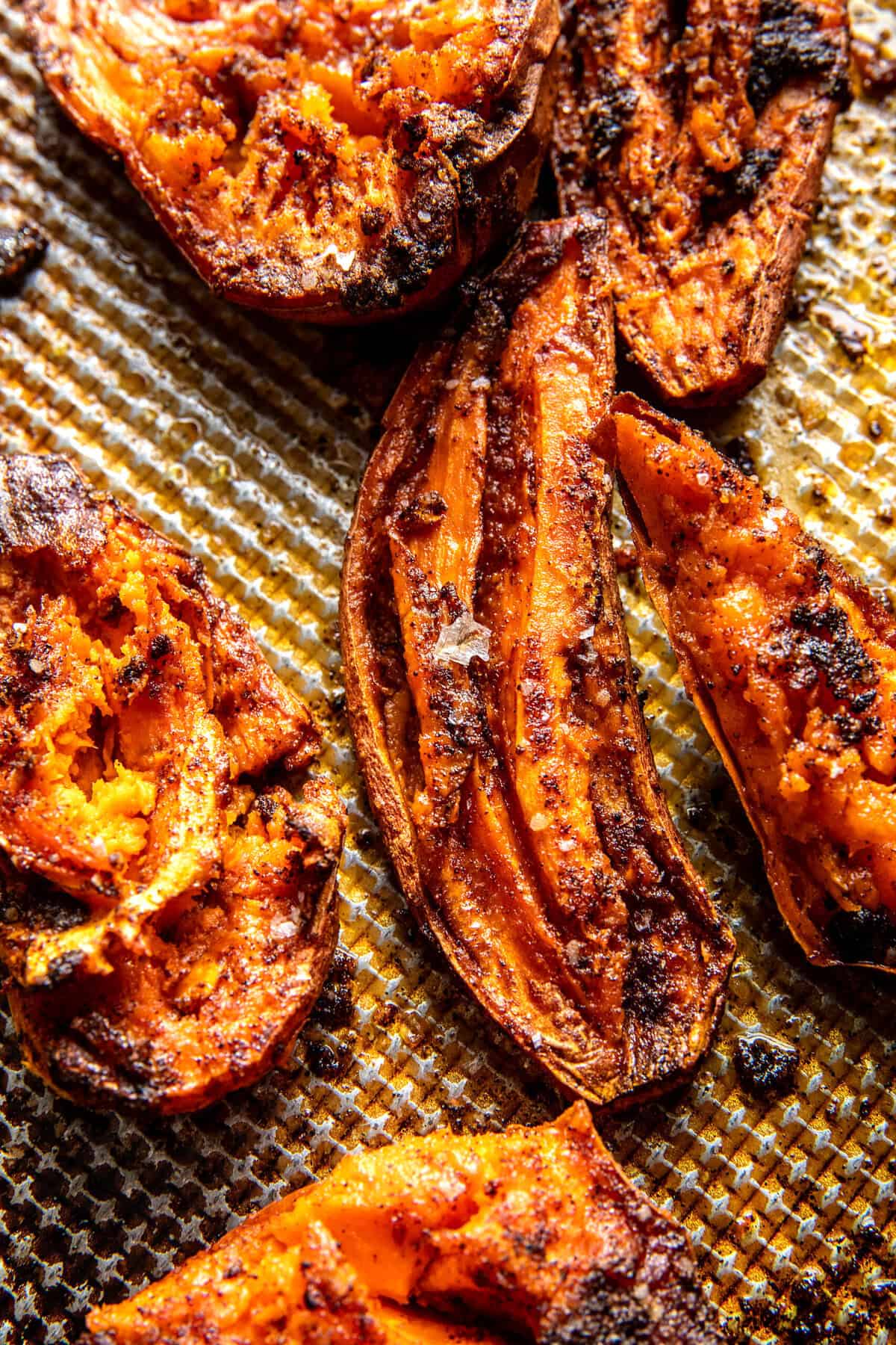 Roasted Sweet Potato Salad with Tahini Dressing | halfbakedharvest.com