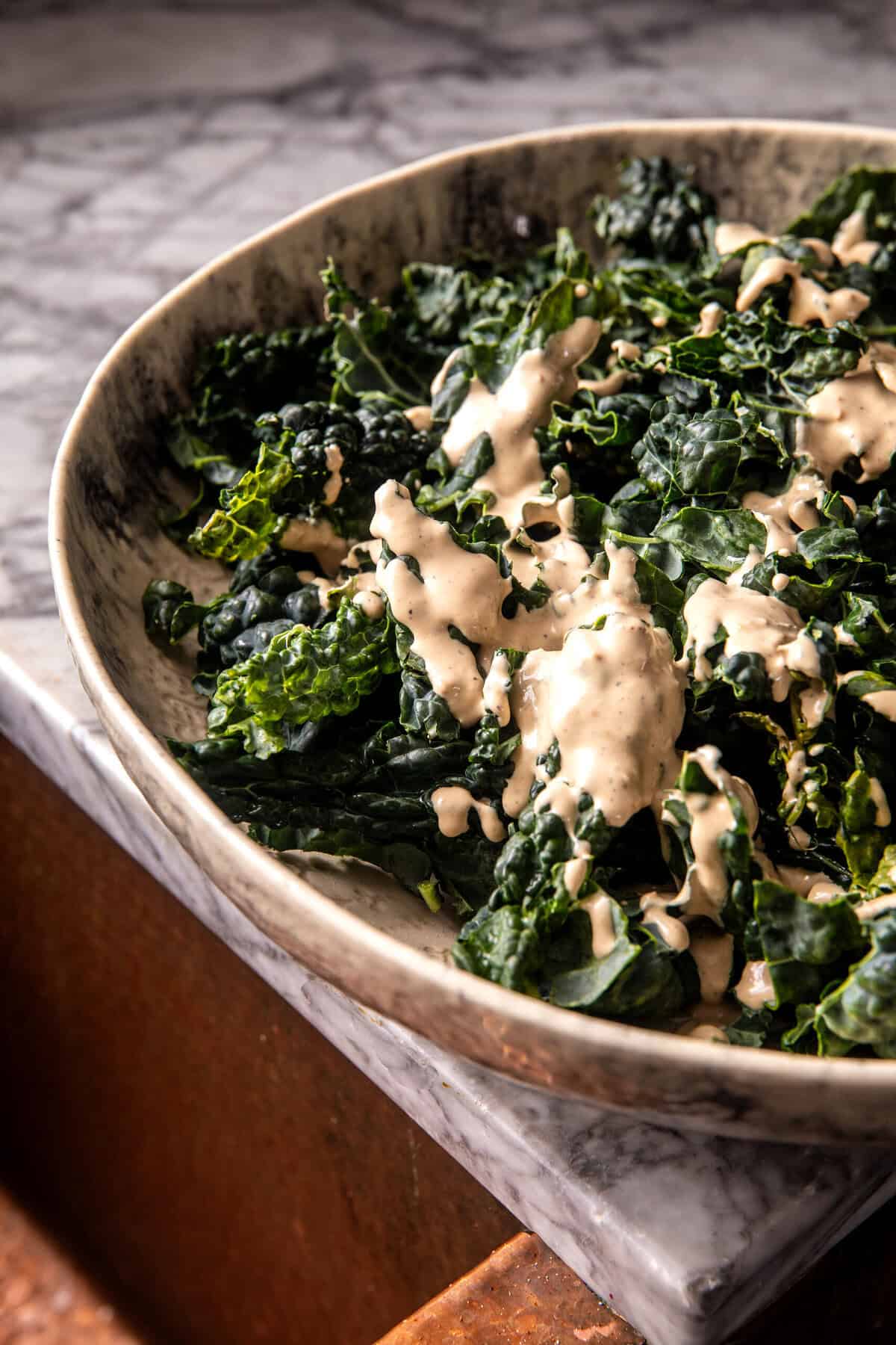 Roasted Sweet Potato Salad with Tahini Dressing | halfbakedharvest.com