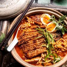 Sesame Peanut Chicken Katsu Ramen | halfbakedharvest.com