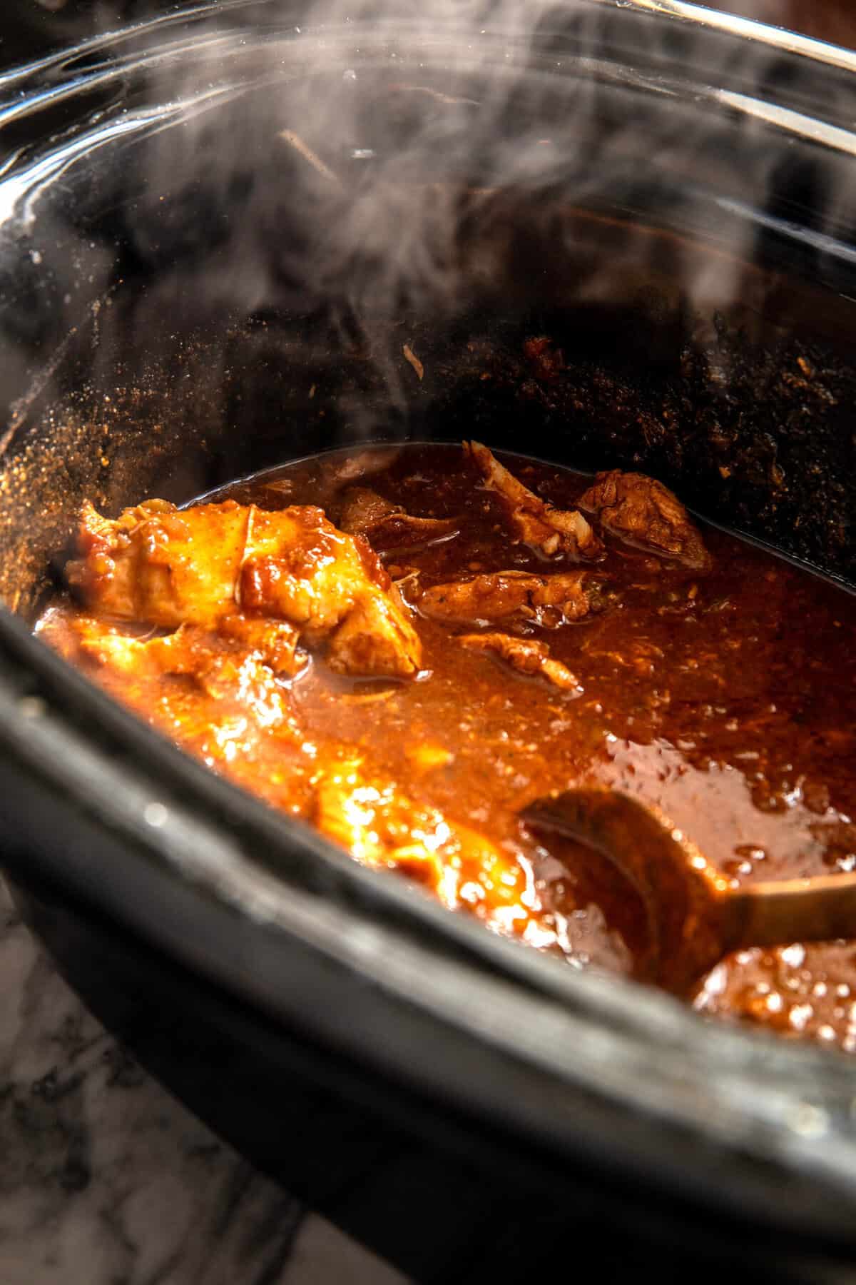 Crockpot Salsa Verde Chicken Tortilla Bowl | halfbakedharvest.com