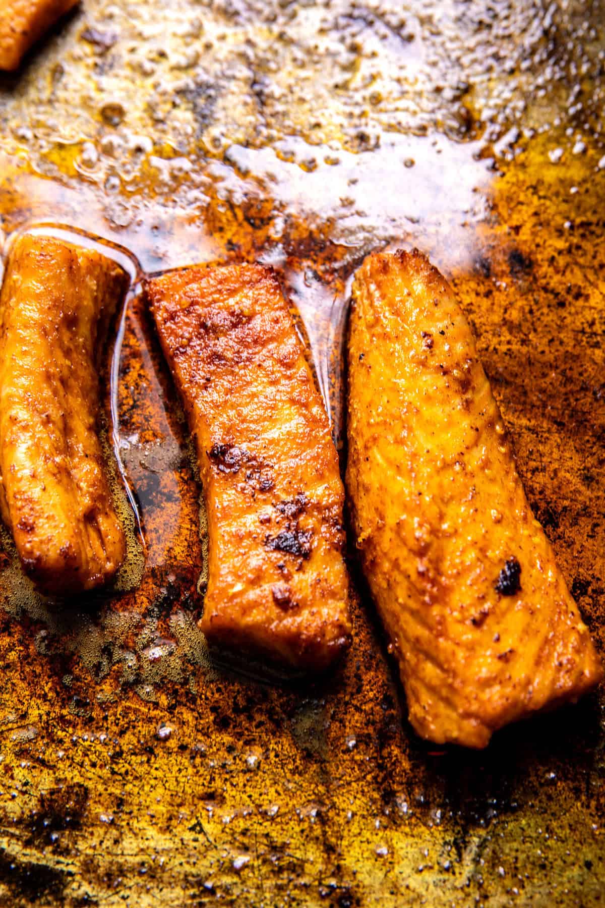 Crispy Hot Honey Salmon Tenders | halfbakedharvest.com