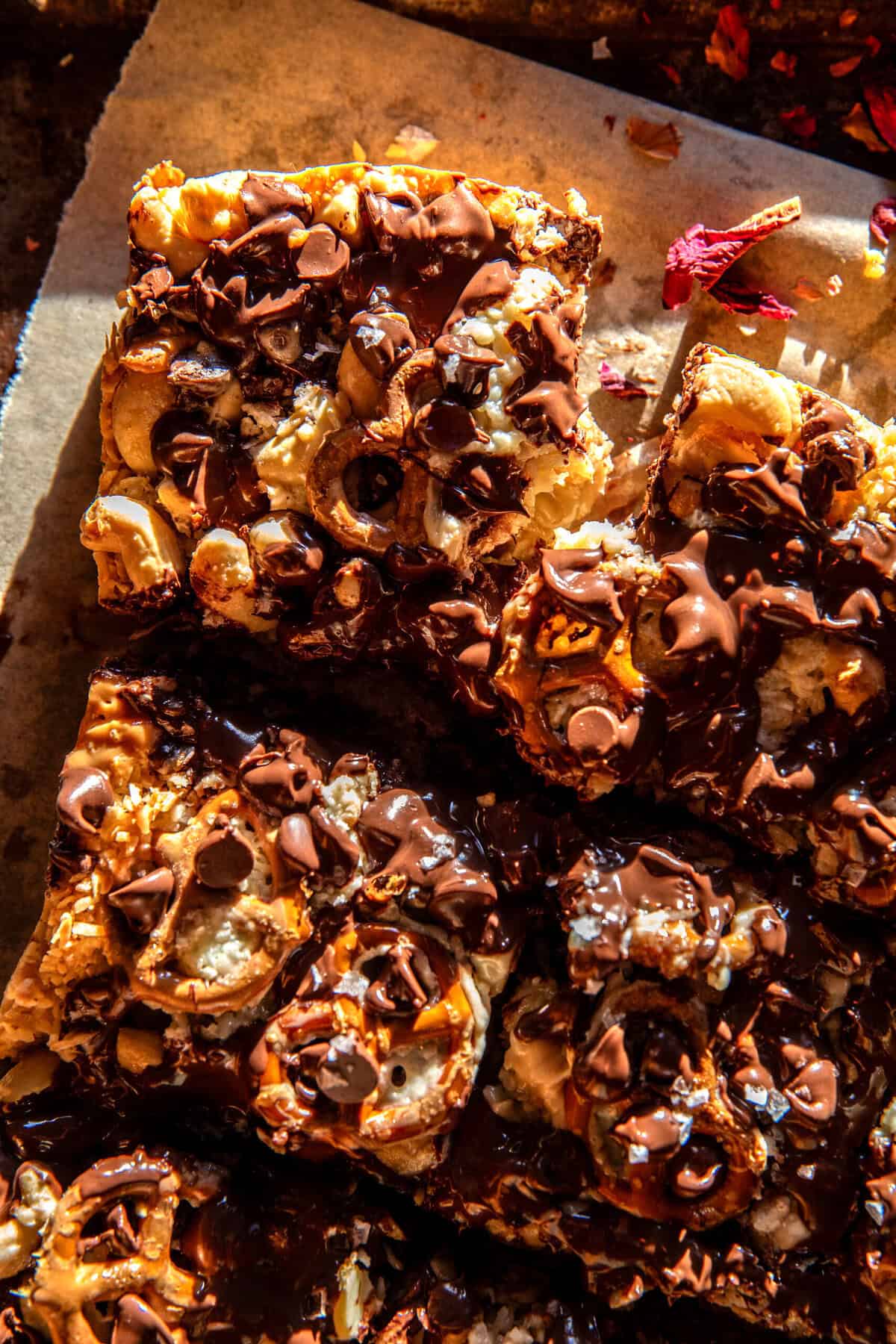 Devine 6 Ingredient Magic Cookie Bars | halfbakedharvest.com