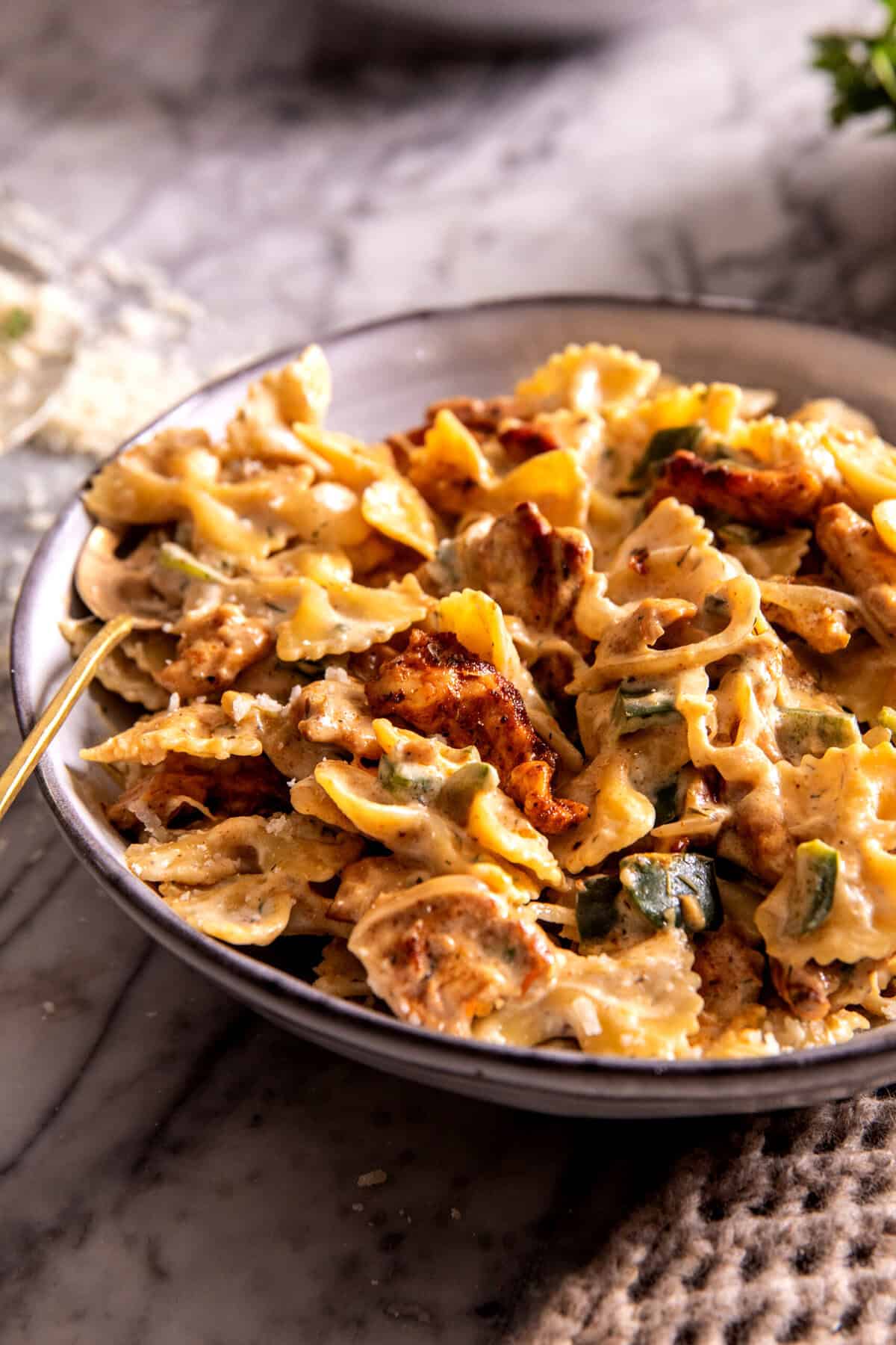 One Pot Cajun Ranch Chicken Pasta | halfbakedharvest.com