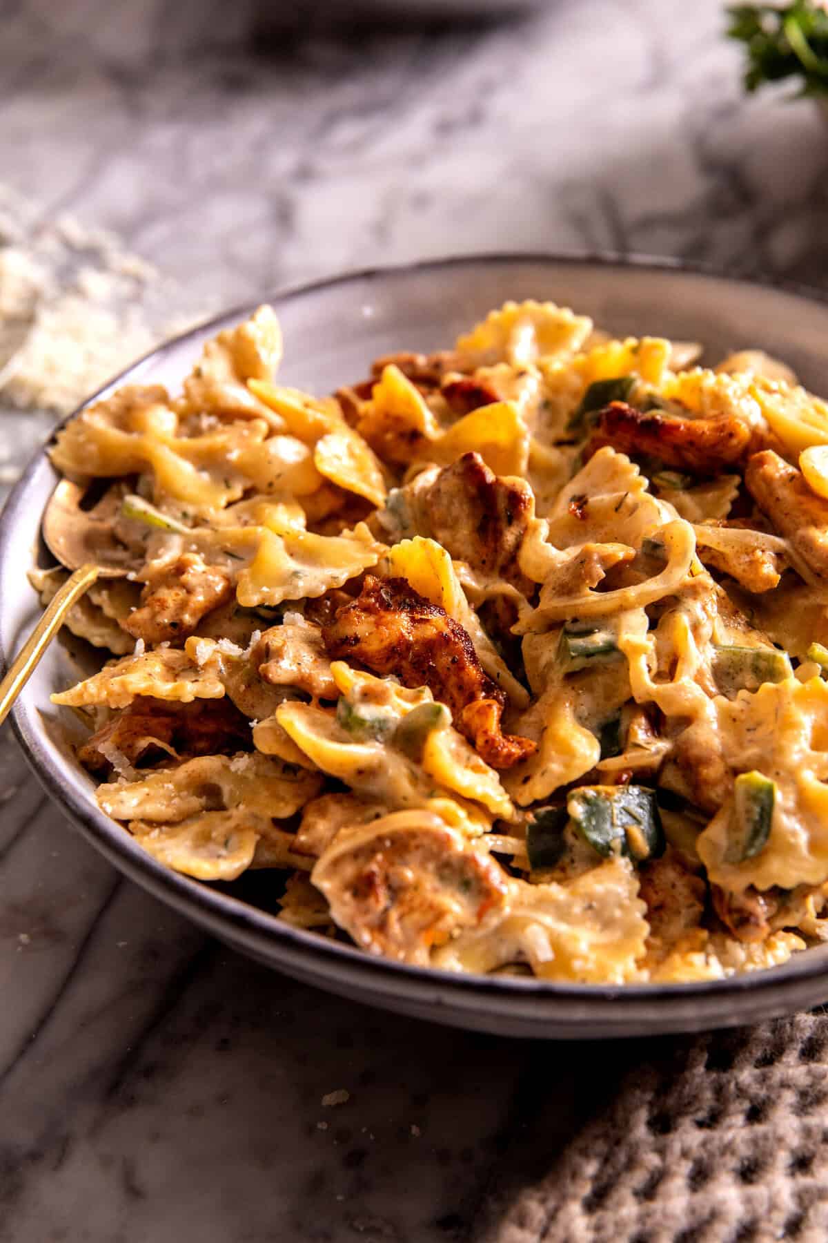 One Pot Cajun Ranch Chicken Pasta | halfbakedharvest.com