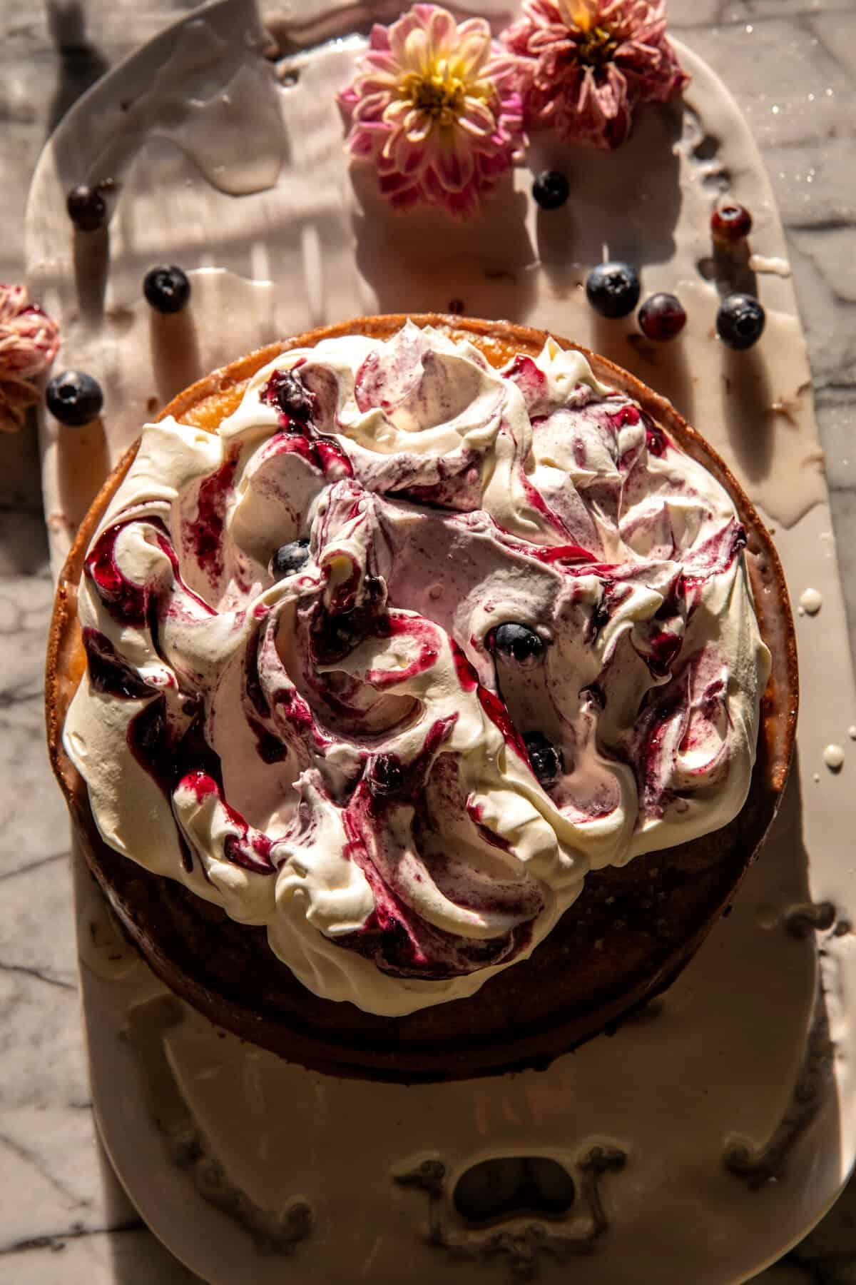 Blueberry Ricotta Pudding Cake | halfbakedharvest.com