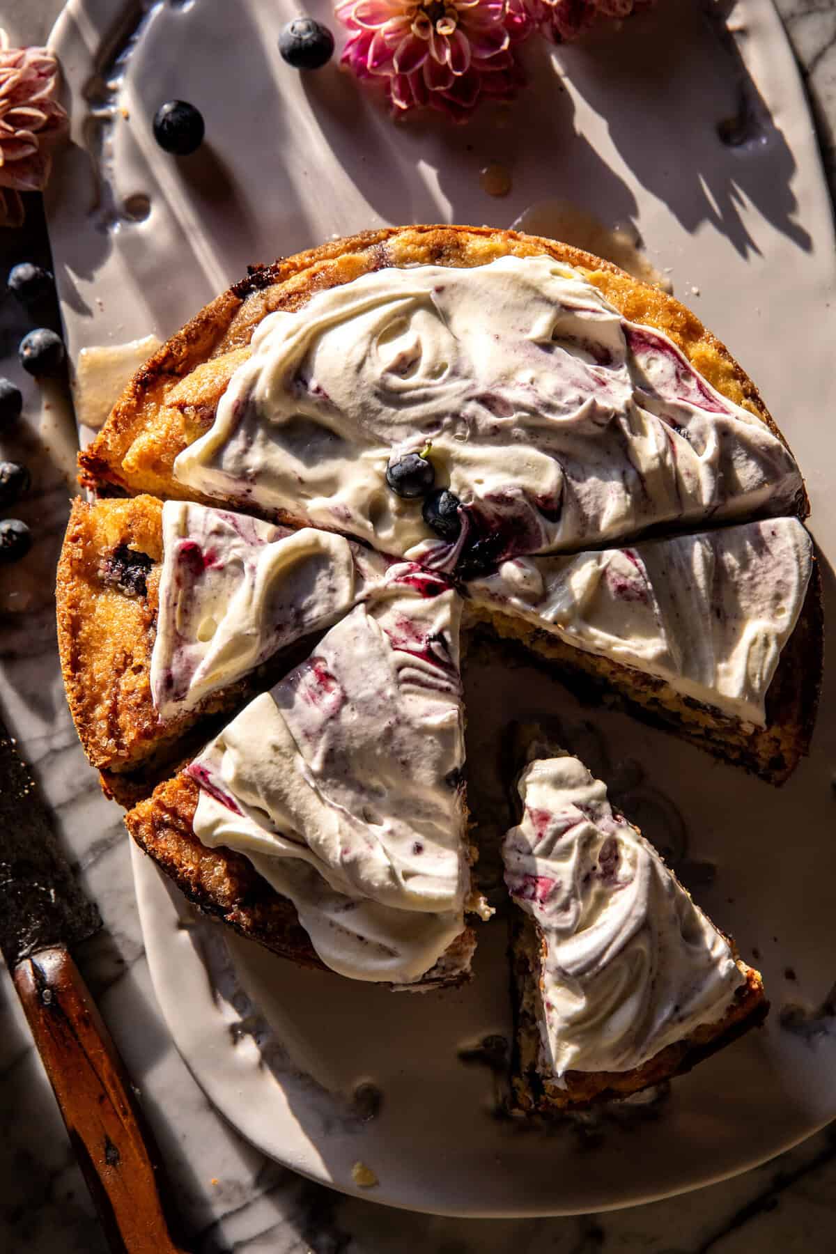 Blueberry Ricotta Pudding Cake | halfbakedharvest.com