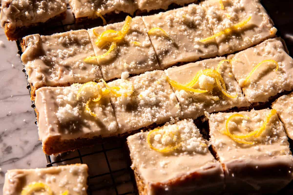 Crinkle Top Lemon Blondies | halfbakedharvest.com