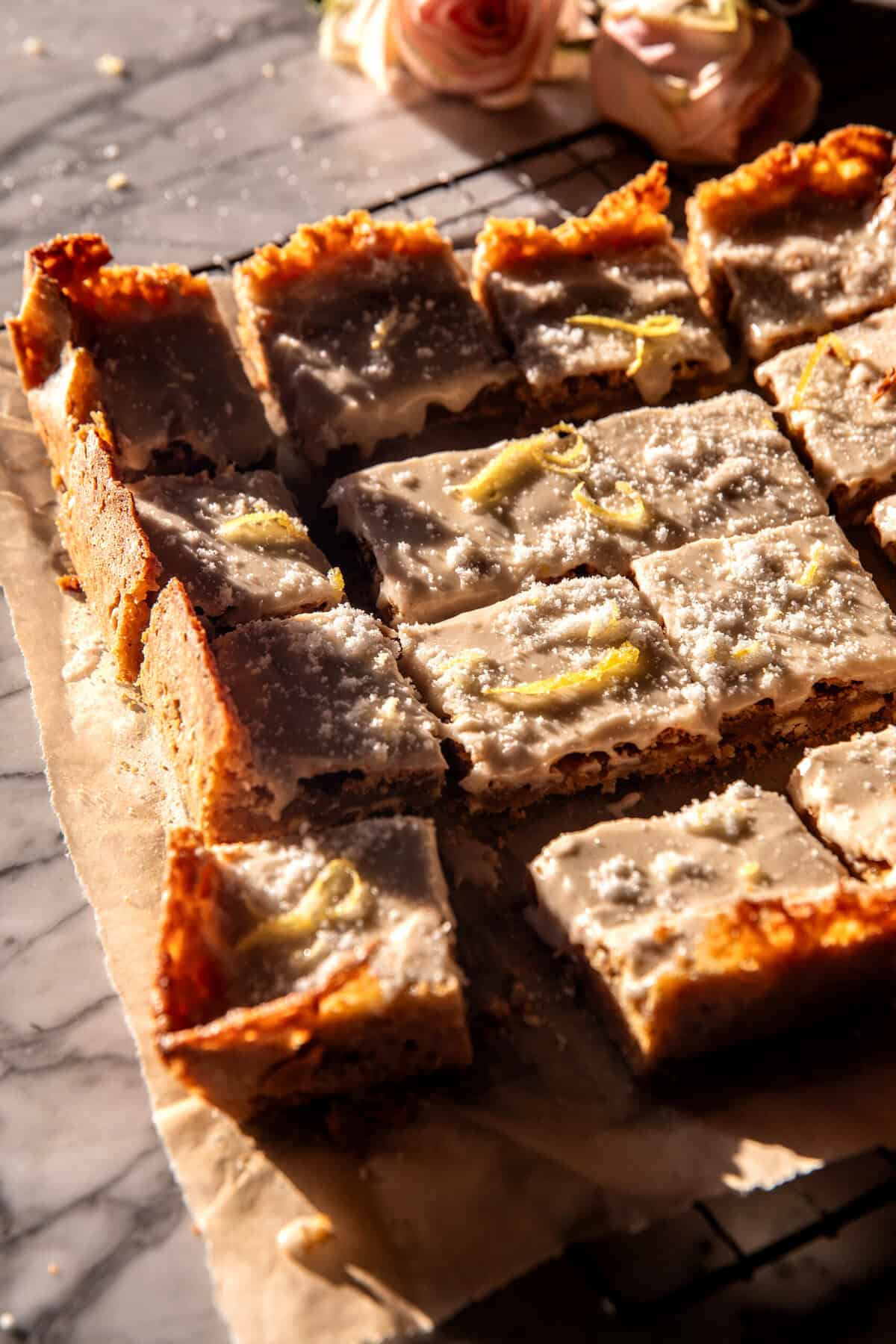 Crinkle Top Lemon Blondies | halfbakedharvest.com