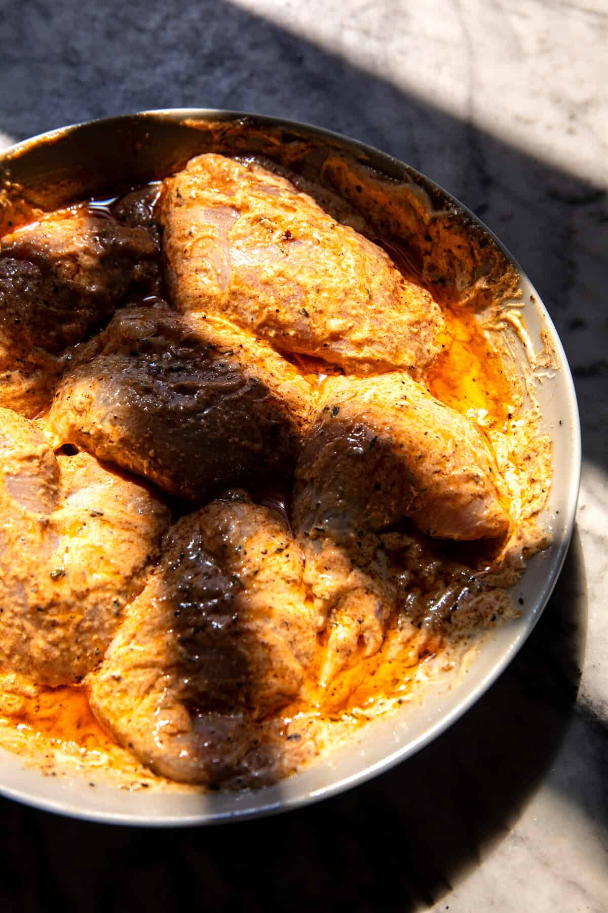 One Skillet Lemon Pepper Chicken and Orzo with Feta Sauce | halfbakedharvest.com