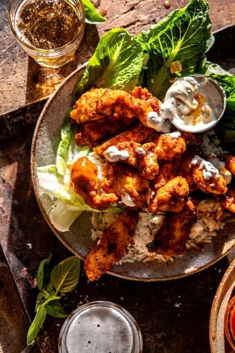 Sheet Pan Buffalo Ranch Chicken | halfbakedharvest.com
