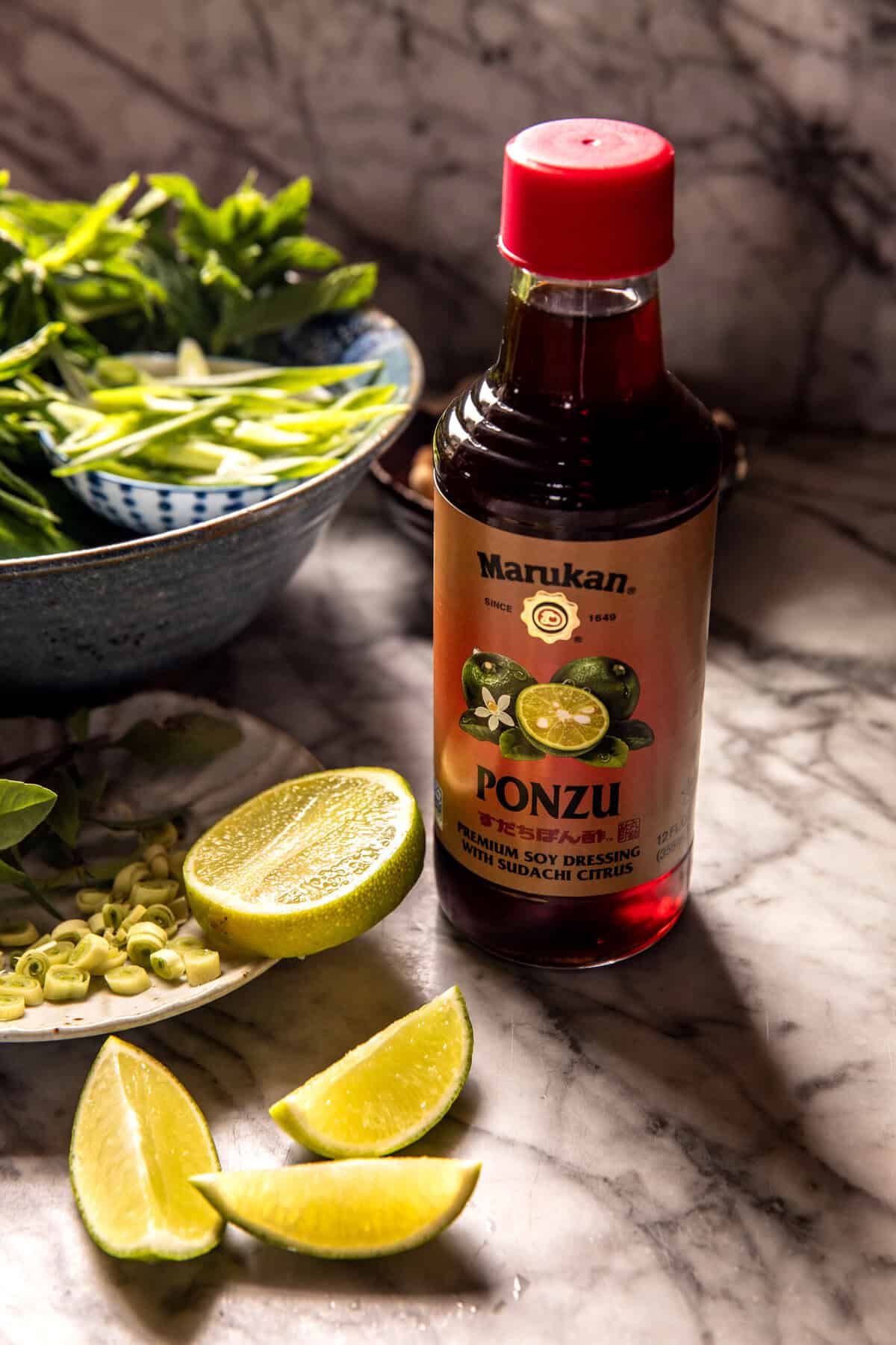 20-Minute Ponzu Ginger Chicken Bowls | halfharvest.com