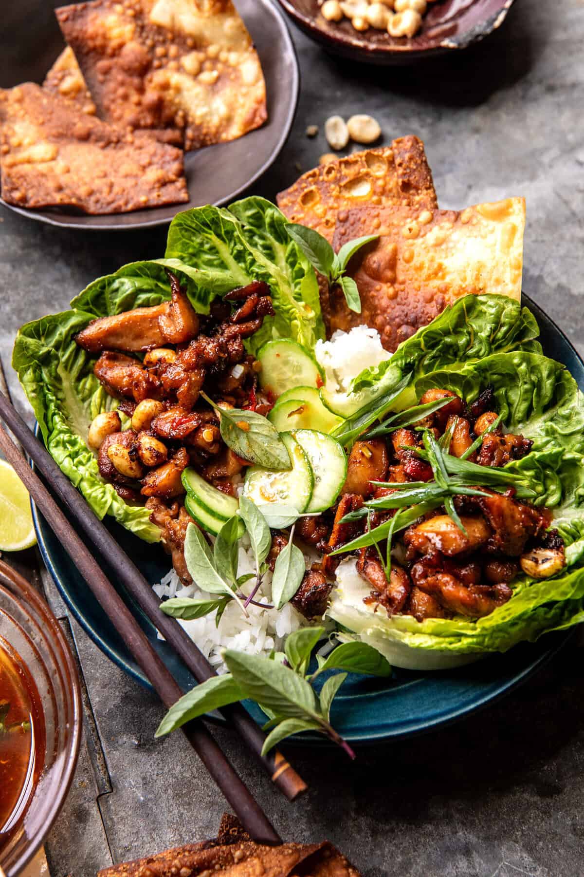 20-Minute Ponzu Ginger Chicken Bowls | halfharvest.com