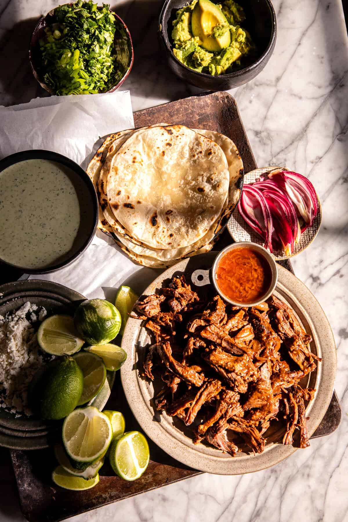 Crockpot Chuck Roast Tinga Tacos | halfbakedharvest.com